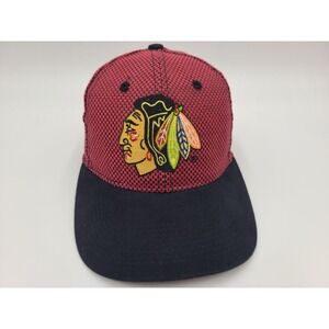 Vintage Chicago Blackhawks Bud Light Kick 10 Adjustable (Fits Small) Hat Cap NHL